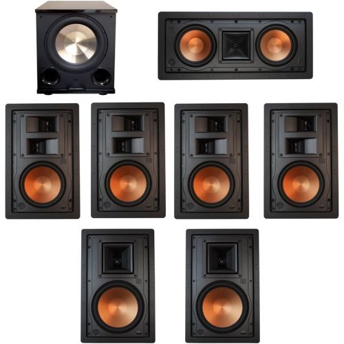 클립쉬 Klipsc h Klipsch 7.1 In-Wall System with with 2 R-5800-W II In-Wall Speakers, 1 Klipsch R-5502-W II In-Wall Speaker, 4 Klipsch R-5650-S II In-Wall Speakers, 1 BICAcoustech Platinum Series