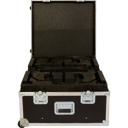 Klover Road Case for Two KM-26 Parabolic Microphones with Handle and Wheels