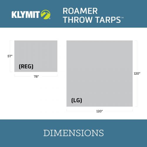  Klymit Large Roamer Throw Tarp 09RMGY01D CampSaver