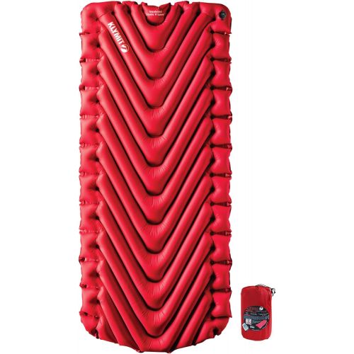  KLYMIT STATIC V LUXE Sleeping Pad, Extra Wide (30 inches), Best Camping Gear for Car Camping, Travel, and Backpacking