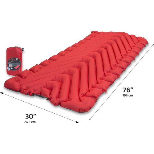  Klymit Static V Luxe Sleeping Pad, Extra Wide