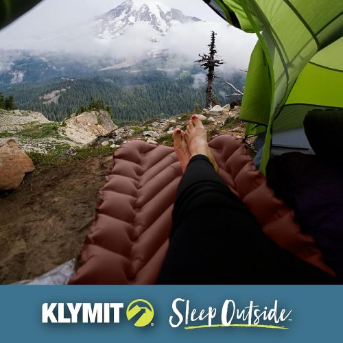  Klymit Static V Luxe, Oversized Sleeping Pad, Camping Luxury, Inflatable Camp Mattress