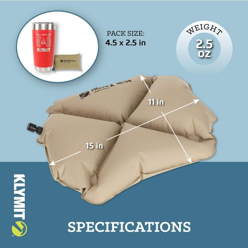  Klymit Pillow X Inflatable Camping & Travel Pillow