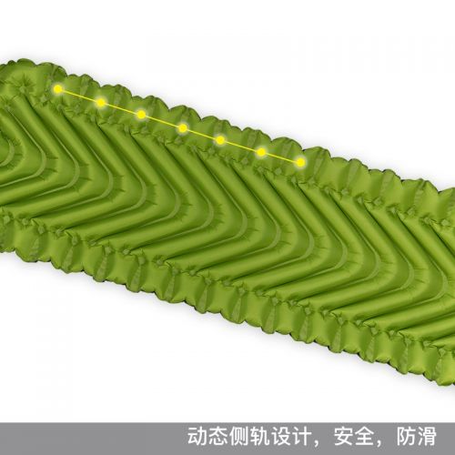  Klymit Static V2 Advanced Body Mapped Superlight Inflatable Sleeping Pad, Light Green/Gray, Regular