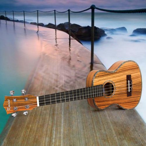  Kmise Travel Ukulele Tenor Thin Body 26 inch Zebra Ukelele Uke Hawaii Guitar 18 Fret