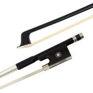Kmise Violin Bow Stunning Bow Carbon Fiber for Violins (1/2, Black)