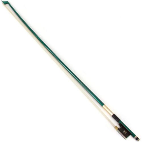  Kmise Violin Bow Stunning Bow Carbon Fiber for Violins (1/2, Green)