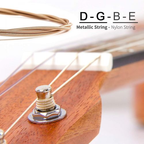  [아마존베스트]Baritone Ukulele 30 inch Uke Mahogany With DGBE String Strap Ukulele picks From Kmise