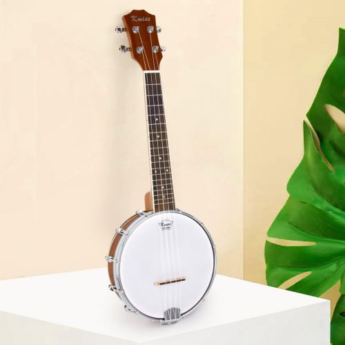  [아마존베스트]Kmise Banjo Ukulele 4 String Banjos lele Ukelele Uke Concert 23 Inch Size (Type 4)