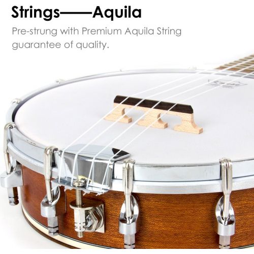  [아마존베스트]Kmise Banjo Ukulele 4 String Banjos lele Ukelele Uke Concert 23 Inch Size (Type 4)