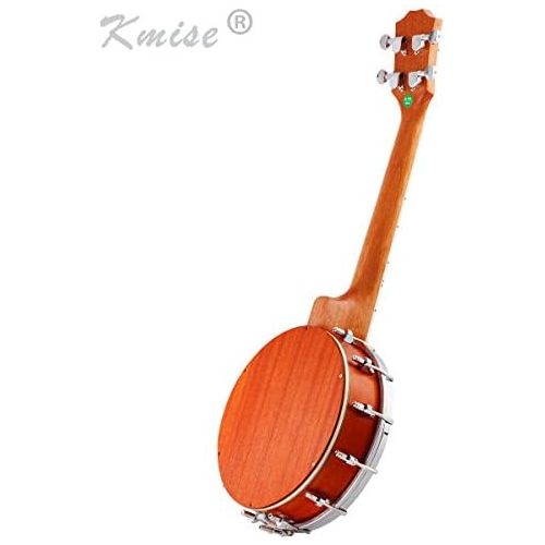  [아마존베스트]Kmise 4 String Banjo Ukulele Banjo lele Uke Concert 23 Inch Size Sapele with Bag Tuner