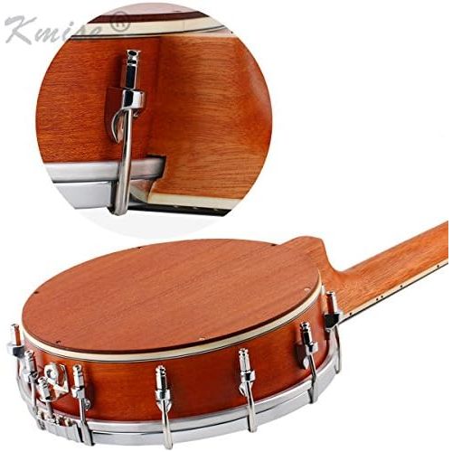  [아마존베스트]Kmise 4 String Banjo Ukulele Banjo lele Uke Concert 23 Inch Size Sapele with Bag Tuner