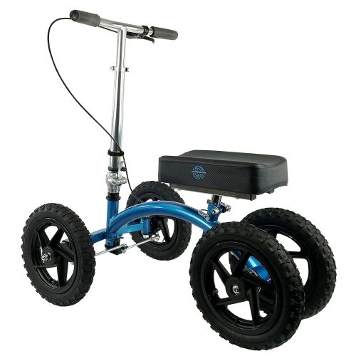  NEW KneeRover QUAD All Terrain Knee Walker in Metallic Blue