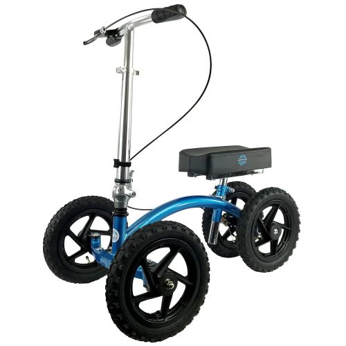  NEW KneeRover QUAD All Terrain Knee Walker in Metallic Blue