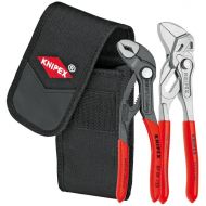 Knipex Tools KNIPEX Tools 00 20 72 V01, Mini Cobra Pliers and Pliers Wrench 2-Piece Set with Belt Pouch