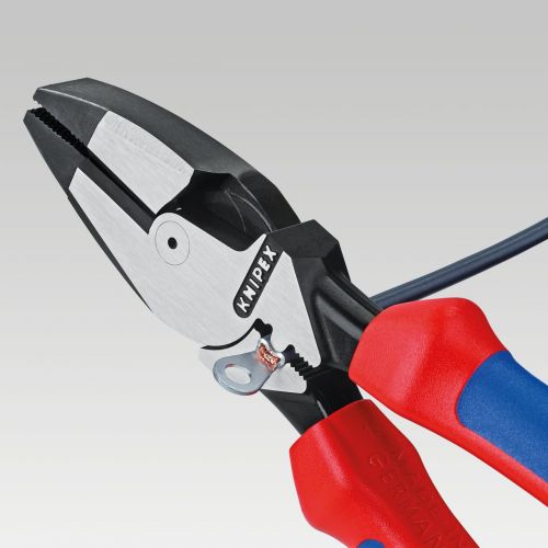  Knipex Tools KNIPEX Tools 09 11 240 9.5-Inch Ultra-High Leverage Linemans Pliers with Fish Tape Puller and Crimper