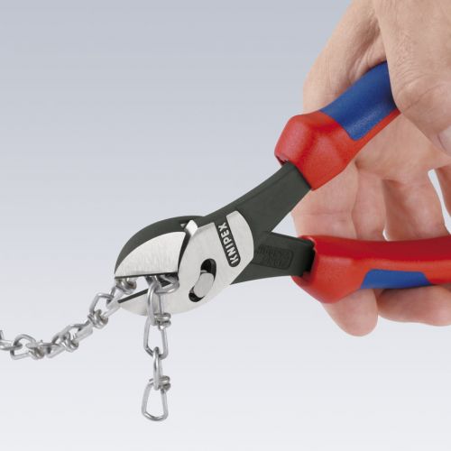  Knipex Tools KNIPEX Tools 73 72 180 BK, TwinForce High Leverage Diagonal Cutters with Comfort Grip Handle