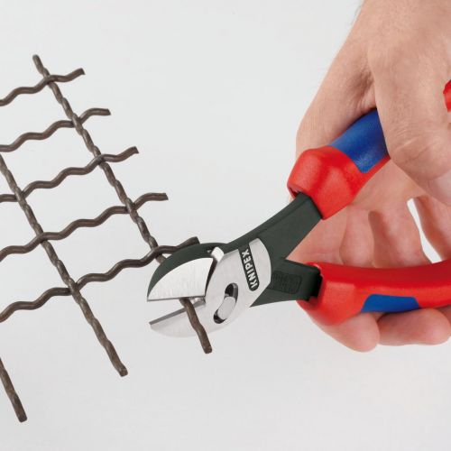  Knipex Tools KNIPEX Tools 73 72 180 BK, TwinForce High Leverage Diagonal Cutters with Comfort Grip Handle