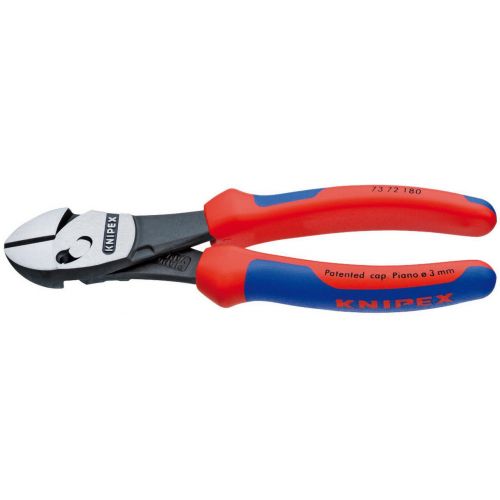  Knipex Tools KNIPEX Tools 73 72 180 BK, TwinForce High Leverage Diagonal Cutters with Comfort Grip Handle