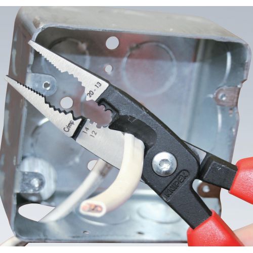  Knipex Tools KNIPEX Tools 13 88 8 US, 6-In-1 Electrical Installation Pliers 1,000V Insulated