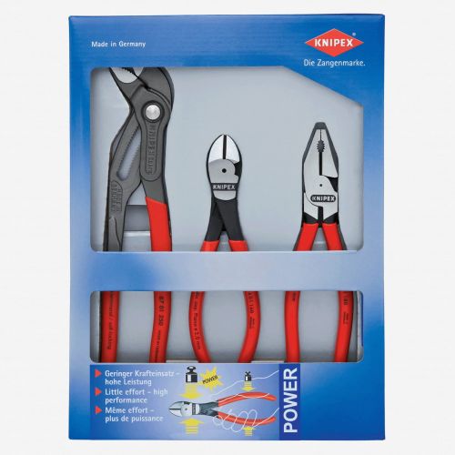  Knipex Tools Plier Set,Dipped,3 Pcs. KNIPEX 00 20 10