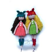 /KnittedToysNatalia Doll Crochet Tilda doll Amigurumi toy OOAK Doll Stuffed doll Amigurumi doll Dressed Knitted doll Handmade doll Plush doll Doll with clothes