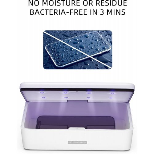  Knizen UV Light Sanitizer Box, UV-C Sterilizer Box, UV Phone Sanitizer Box for Smartphone,Jewellery and Household Items