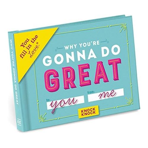  Knock Knock Why Youre Gonna Do Great Fill in the Love Book Fill-in-the-Blank Gift Journal, 4.5 x 3.25-inches