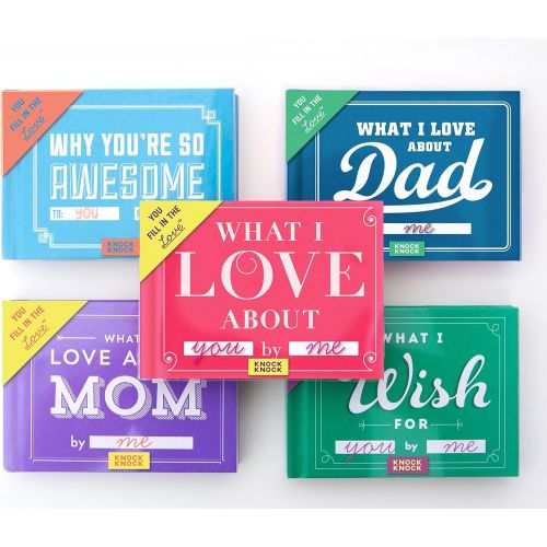  Knock Knock Why Youre So Awesome Fill in the Love Book Fill-in-the-Blank Gift Journal