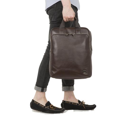  Knomo Luggage Mens Dale Business Backpack, Brown One Size