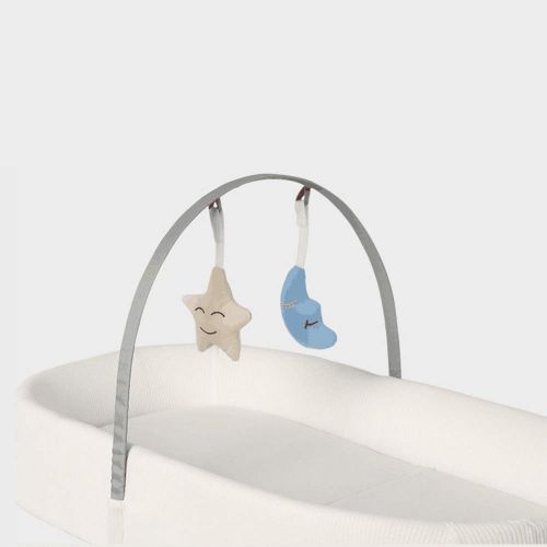  Knowmather Baby Lounger, Portable Baby Bed for Newborns with 1 Canopy and 1 Mosquito Net. Baby Sleeper...