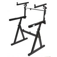 Knox Gear Z-Style Two Tier Electronic Keyboard Piano Stand (Version 2)