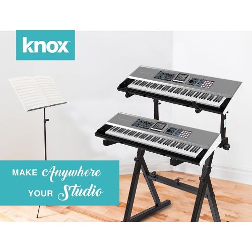  Knox Gear Z-Style Two Tier Electronic Keyboard Piano Stand (Version 2)