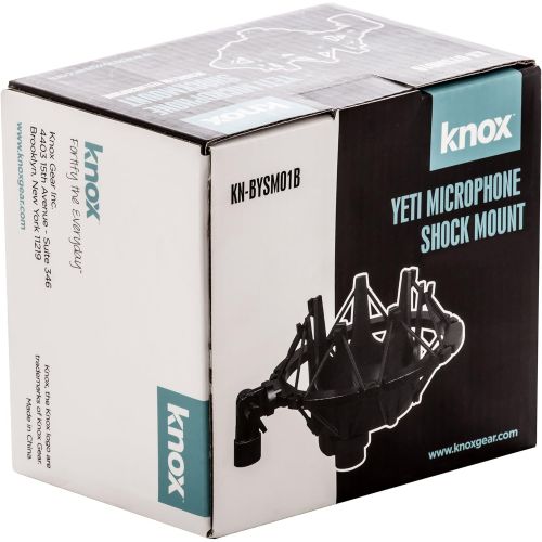  Knox Gear Shock Mount for Blue Yeti and Yeti Pro Microphones (Black)