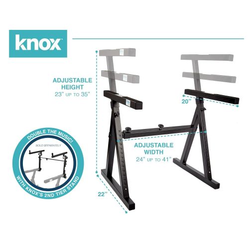  Knox Gear Z Style Heavy Duty Adjustable Piano Keyboard Stand