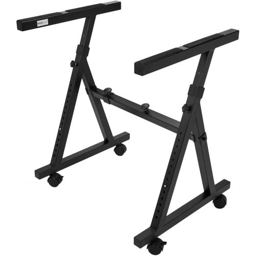  Knox Gear Knox Keyboard Piano Stand  Universal, Z Style, Pedal Friendly  Lightweight and Ultra Portable  Adjustable Height and Width  Optional Detachable Wheels - Professional Grade