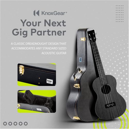  [아마존베스트]Knox Gear KN-GC01 Acoustic Guitar Hard Shell Protective Case
