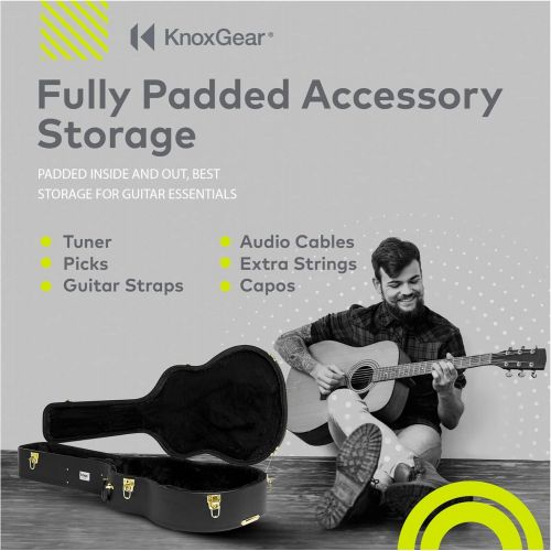  [아마존베스트]Knox Gear KN-GC01 Acoustic Guitar Hard Shell Protective Case