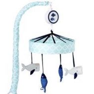 Koala Baby All Ashore Blue Fun Fish and Whale Collection Musical Mobile