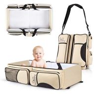 [아마존베스트]Koalaty 3-in-1 Universal Baby Travel Bag: Portable Bassinet Crib, Changing Station, and Diaper Bag for...