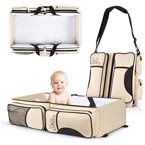  [아마존베스트]Koalaty 3-in-1 Universal Baby Travel Bag: Portable Bassinet Crib, Changing Station, and Diaper Bag for...