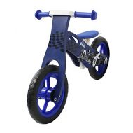 Kobe Wooden Balance Bike - Blue Race Car - 12 Bicycle