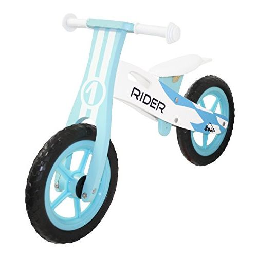  Kobe Wooden Balance Bike - Blue Rider - 12 Bicycle