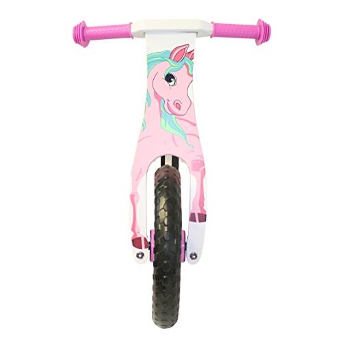  Kobe Wooden Balance Bike - Pink Pony - 12 Bicycle