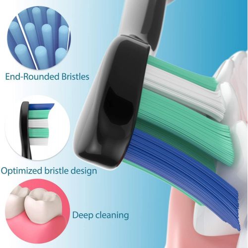  ITECHNIK 12Pack Replacement Brush Heads, Work with Philips Sonicare Toothbrushes, Fits 2 Series, ProResults, FlexCare, Healthy White, Platinum, EasyClean, DiamondBrush, Gum Health