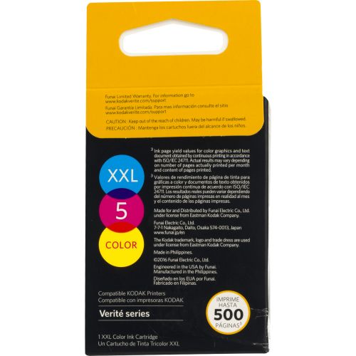  Kodak Verite 5 XXL Color Ink Cartridge