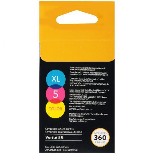  Kodak Verite 5 XL Color Ink Cartridge