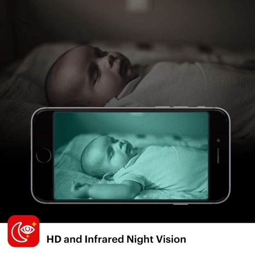  Kodak KODAK Cherish C125 Add-On Smart Video Baby Camera with Mobile App, Remote Tilt, Pan and Zoom Two-Way Audio, Night-Vision, Long Range - WiFi Indoor Camera Smart WiFi Baby Monitor Ad