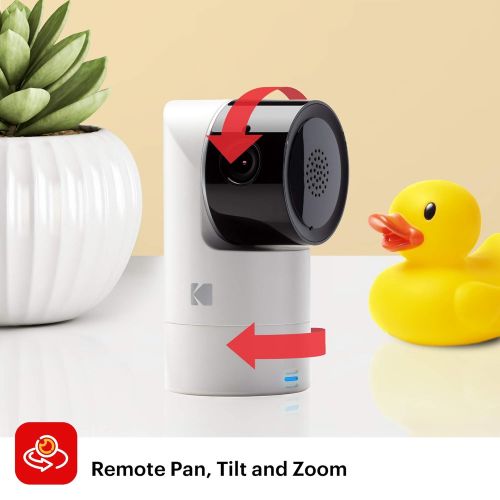  Kodak KODAK Cherish C125 Add-On Smart Video Baby Camera with Mobile App, Remote Tilt, Pan and Zoom Two-Way Audio, Night-Vision, Long Range - WiFi Indoor Camera Smart WiFi Baby Monitor Ad