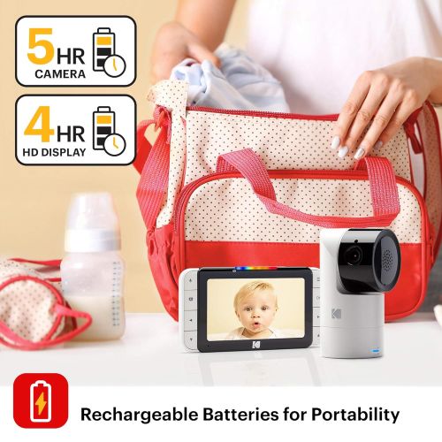  Kodak KODAK Cherish C125 Add-On Smart Video Baby Camera with Mobile App, Remote Tilt, Pan and Zoom Two-Way Audio, Night-Vision, Long Range - WiFi Indoor Camera Smart WiFi Baby Monitor Ad